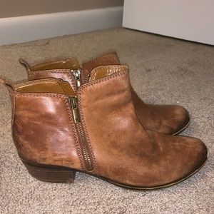 Leather booties